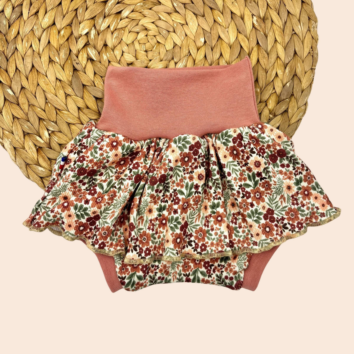 Bloomer avec jupette bébé fait en France