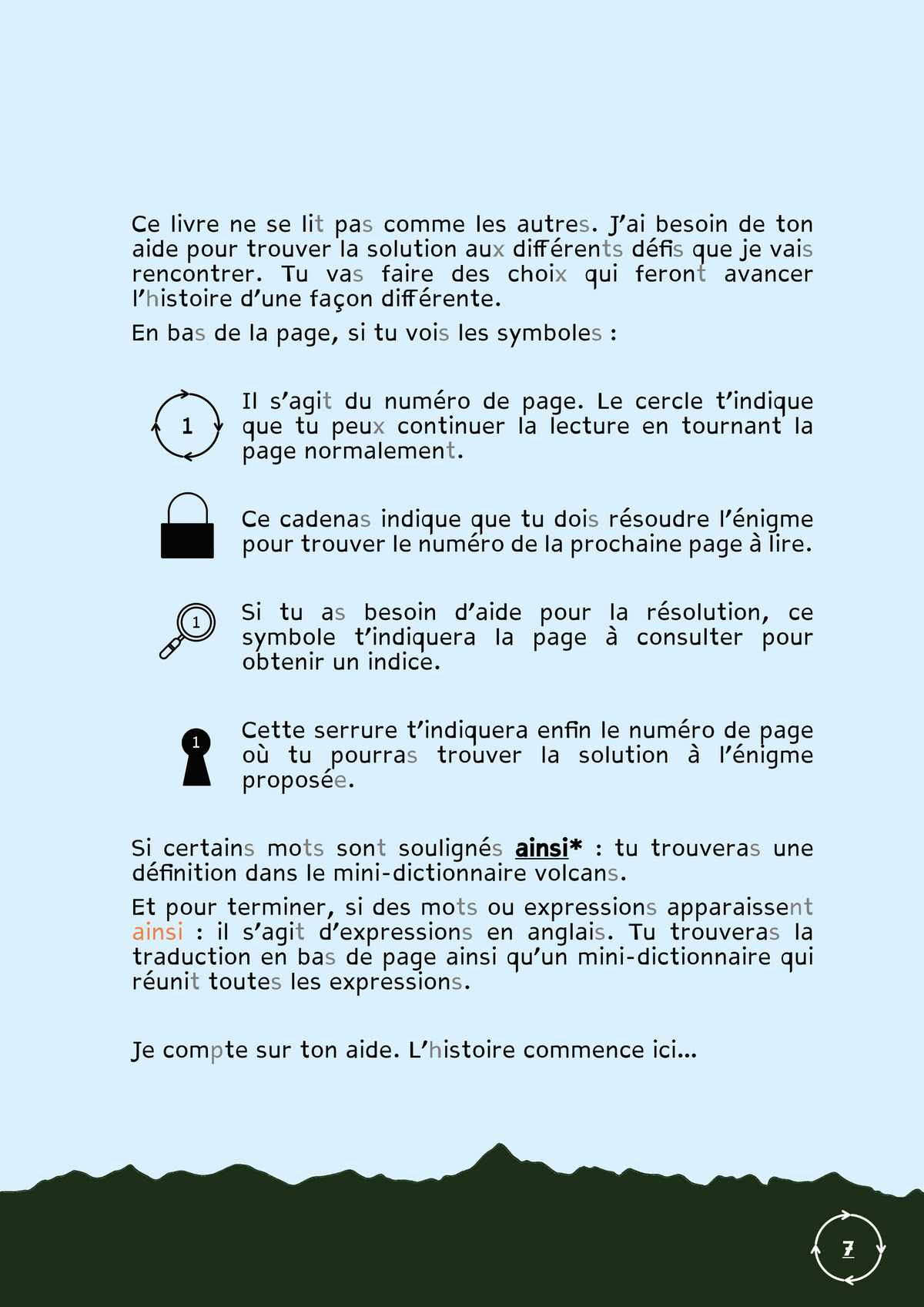 Enquête au pays des volcans - Escape book