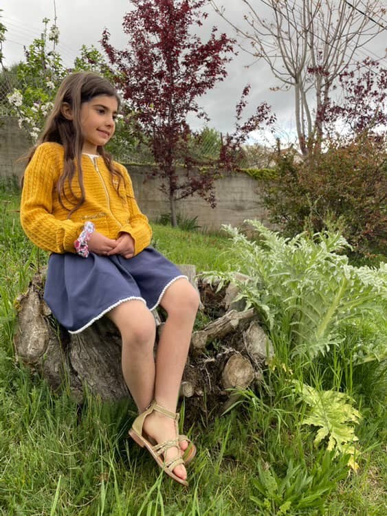 Jupe évolutive pour enfant fait en France