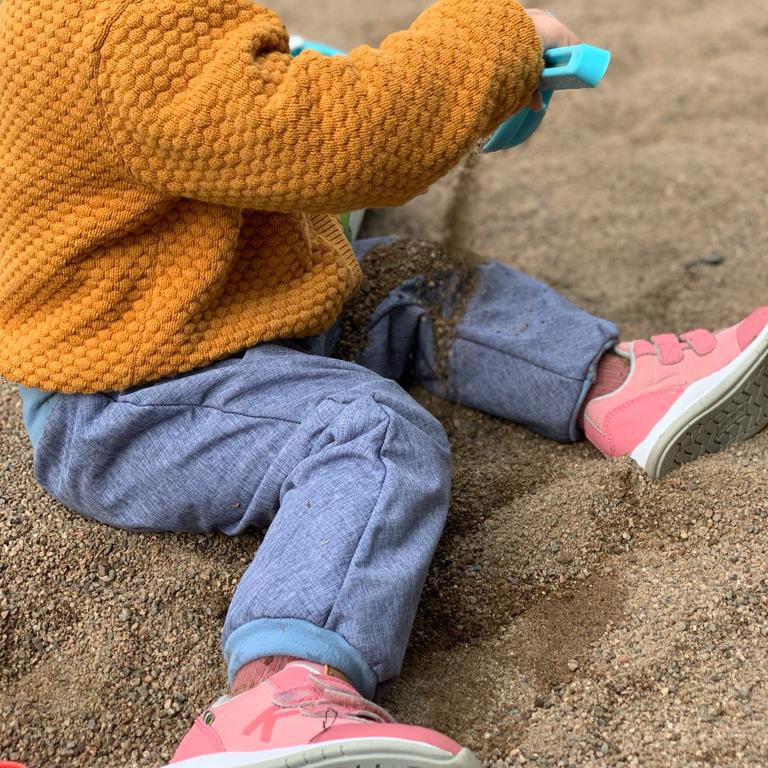Pantalon outdoor enfant, tissu résistant