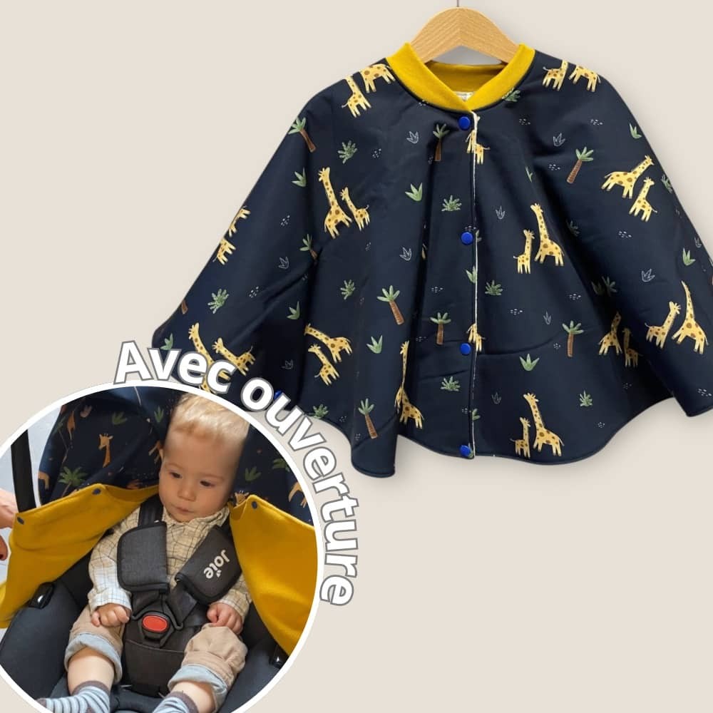Poncho avec ouverture spécial voiture approuvé par Sécurange - Gigi