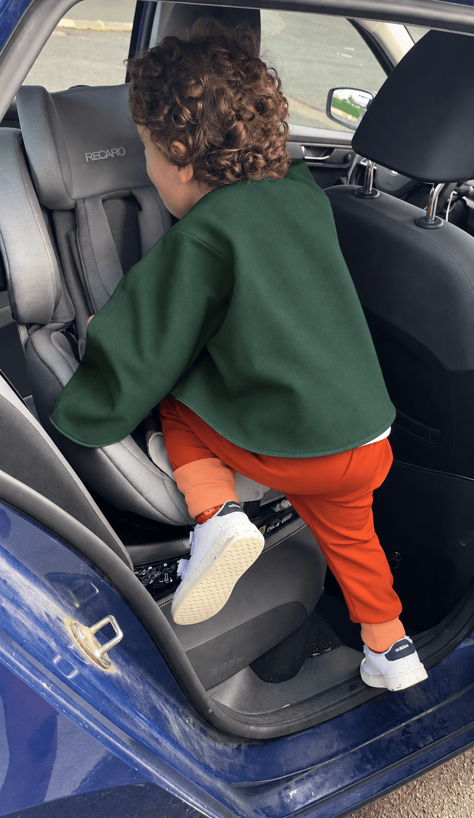 Poncho avec ouverture spécial voiture approuvé par Sécurange - Vert