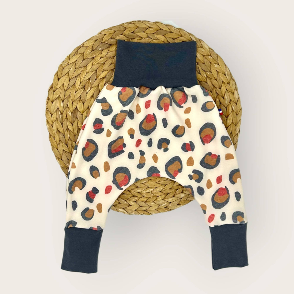 Sarouel évolutif en tissu molleton doux fabriqué en France