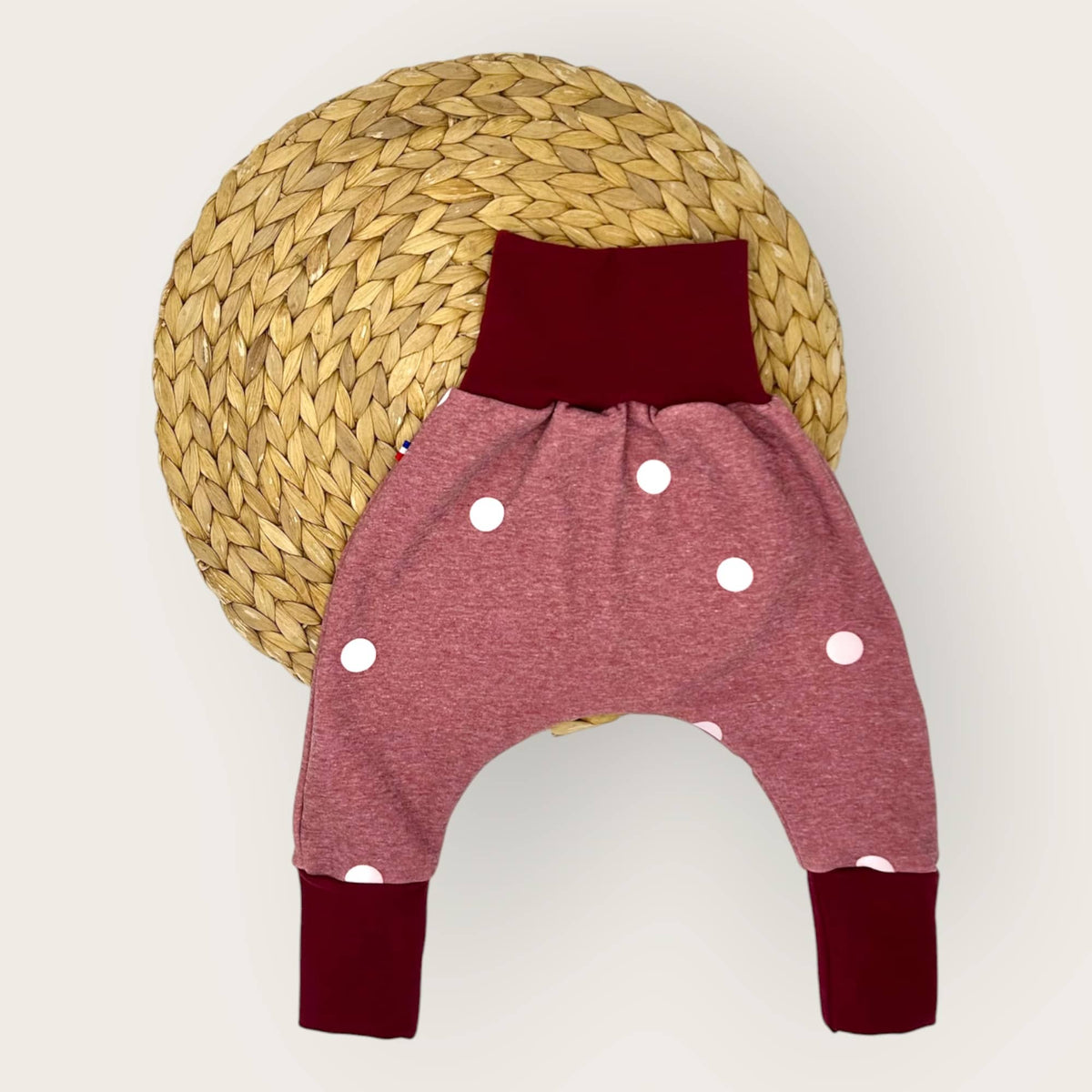 Sarouel hiver évolutif pour bébé, tissu molleton français.