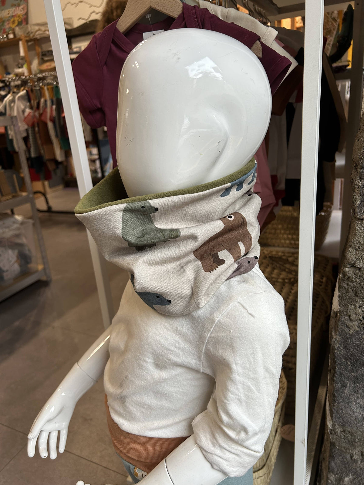Snood bébé chaud, fabriqué en France