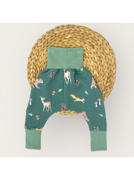 Sarouel bébé évolutif, pantalon confortable et modulable