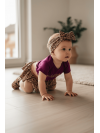 Bandeau réglable léopard côtelé – création française