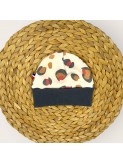 Bonnet hiver bébé en tissu molleton doux