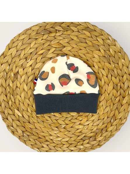 Bonnet hiver bébé en tissu molleton doux