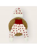 Bonnet molleton chaud pour bébé, fait main en France