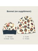 Bonnet hiver bébé en tissu molleton doux