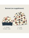 Bonnet hiver bébé en tissu molleton doux