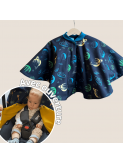 Poncho de voiture pour bébé, sécurisé et confortable. Made in France.