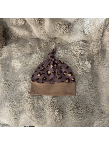 Bonnet enfant avec nœud décoratif, création artisanale