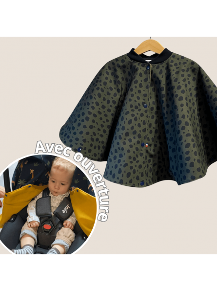 Poncho de voiture pour bébé, sécurisé et confortable. Made in France.