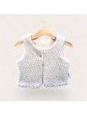 Gilet de berger sans manches bébé en fausse fourrure