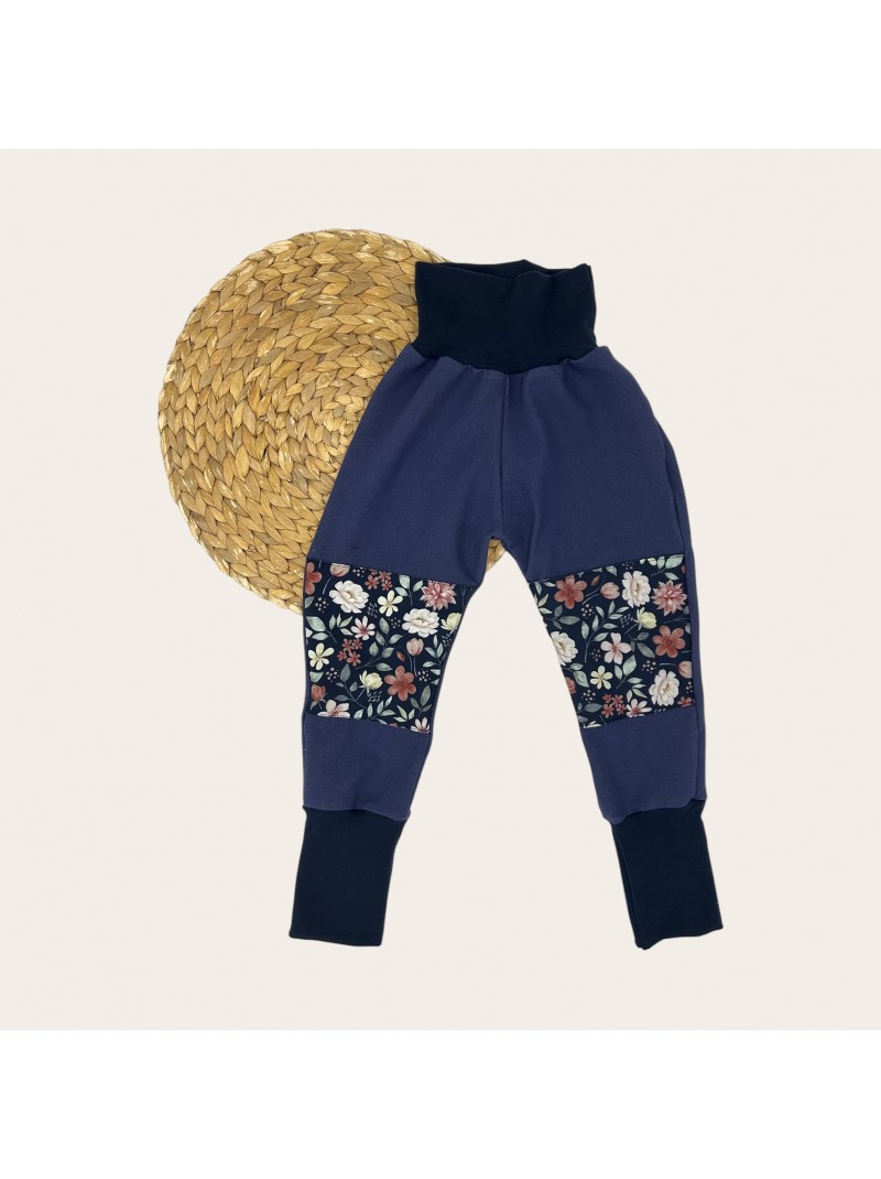 Pantalon évolutif genoux renforcés pour bébés, enfants, fait main