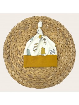 Bonnet enfant avec nœud décoratif, création artisanale