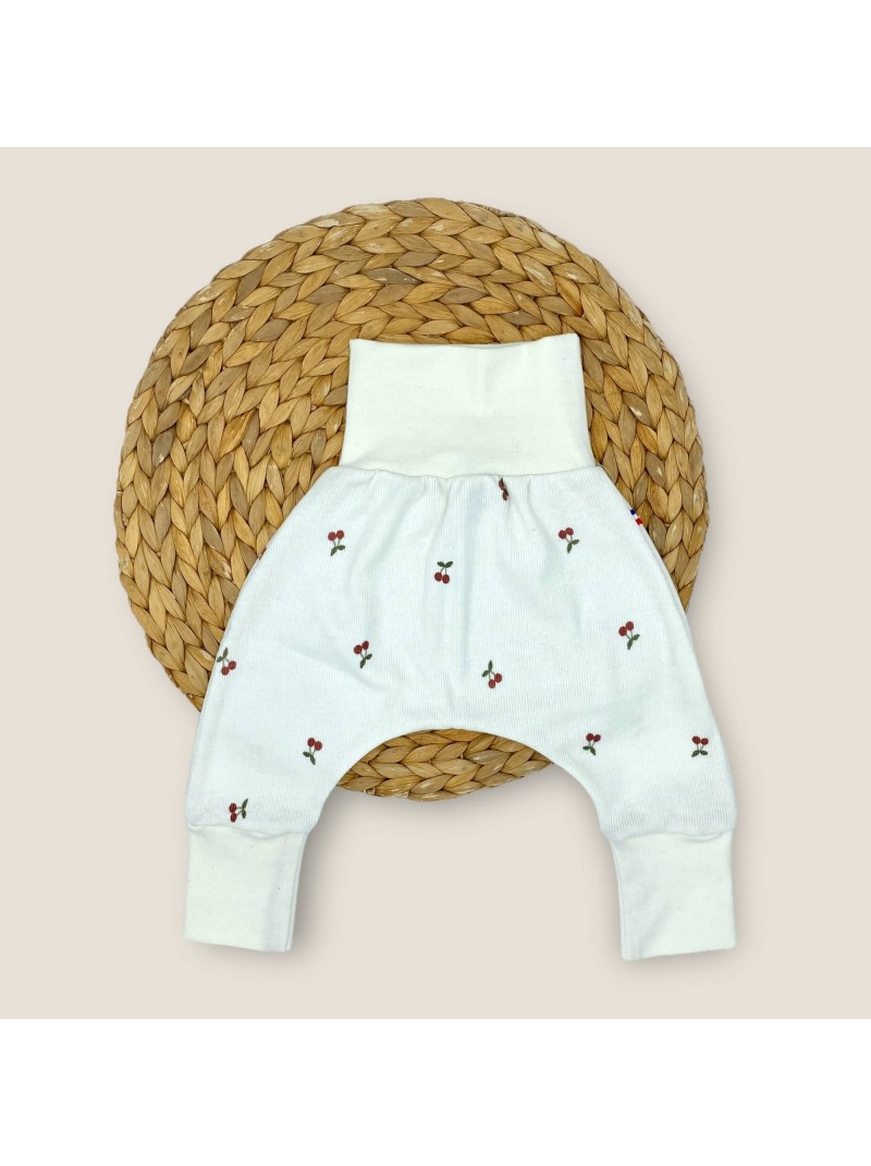 Sarouel bébé évolutif, coupe confortable et extensible