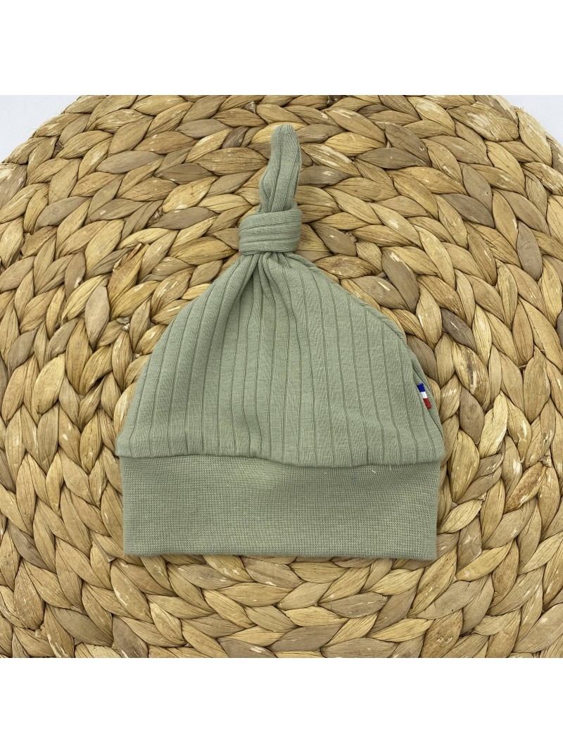 Bonnet avec noeud  décoratif bébé et enfant Made In France