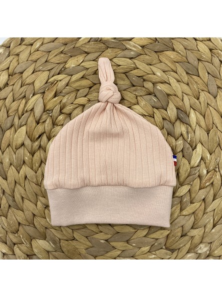 Bonnet avec noeud  décoratif bébé et enfant Made In France