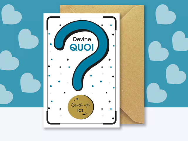 Annonce grossesse tonton – Carte à gratter