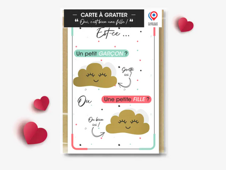 Annonce sexe bébé fille – carte à gratter