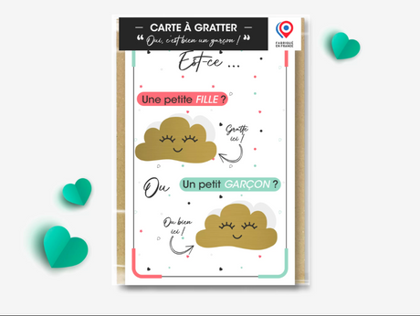 Annonce sexe bébé garçon – carte à gratter