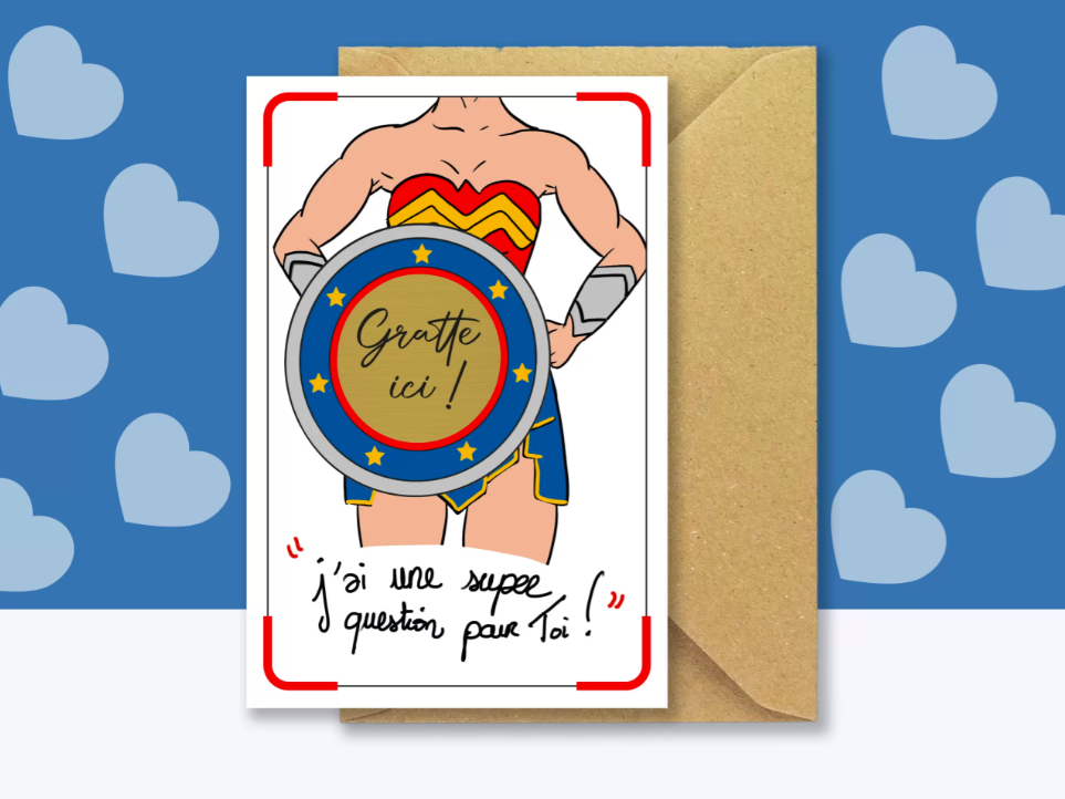Annonce super marraine – carte à gratter
