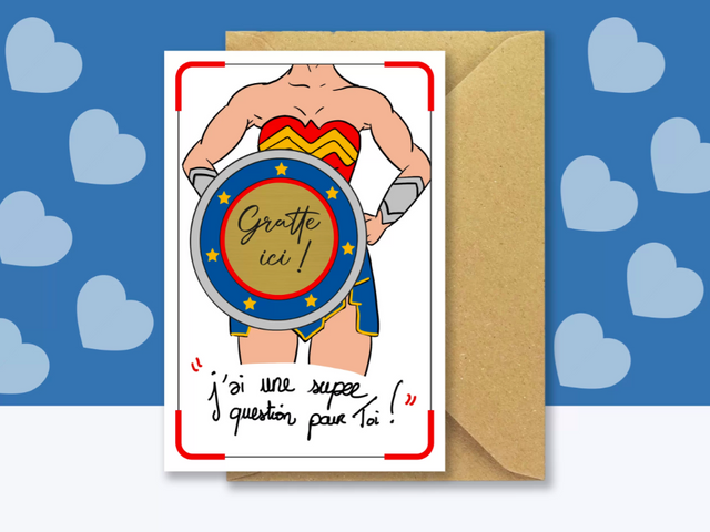 Annonce super marraine – carte à gratter