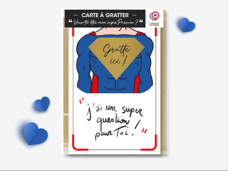 Annonce super parrain – carte à gratter