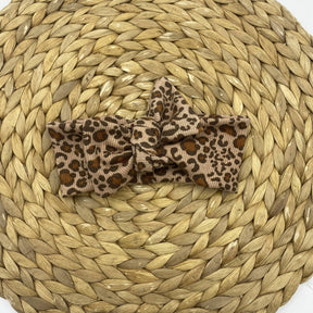 Bandeau réglable léopard côtelé – création française