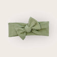 Bandeau en jersey côtelé – Réglable – Olive