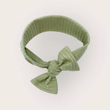 Bandeau en jersey côtelé – Réglable – Olive