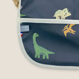Bavoir à manches imperméable dinos