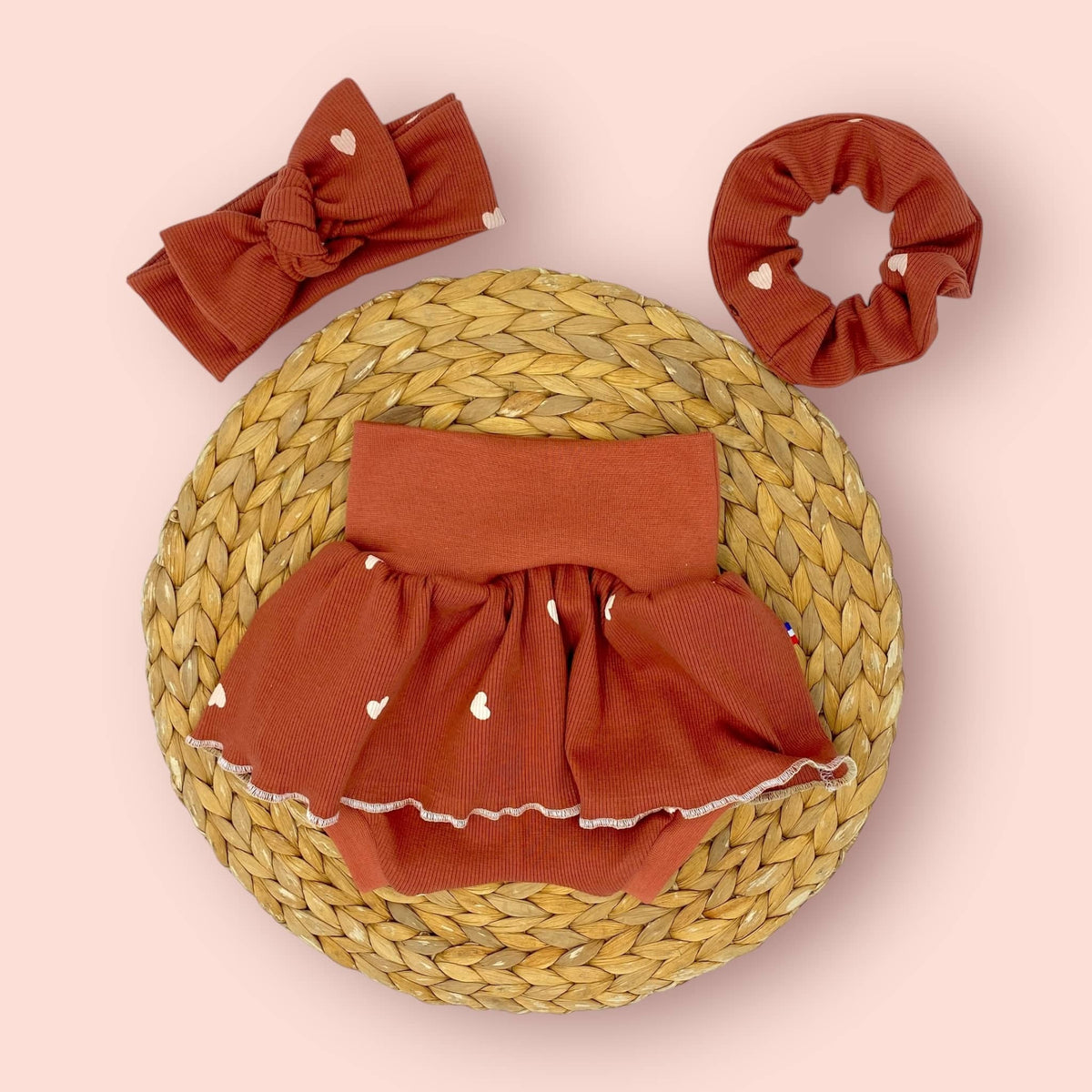 Bloomer avec jupette bébé fait en France