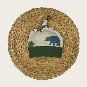 Bonnet enfant avec nœud décoratif, création artisanale
