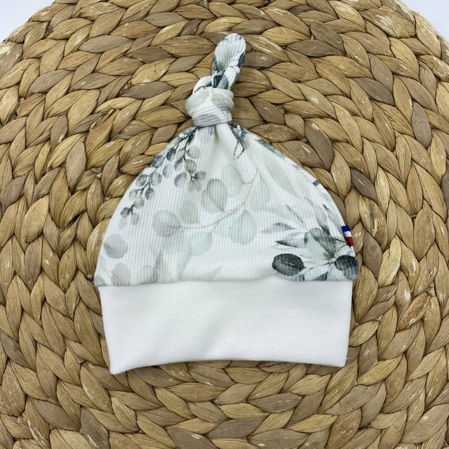 Bonnet avec noeud décoratif bébé et enfant Made In France