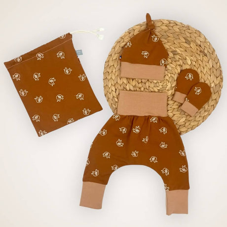 Bonnet avec noeud décoratif bébé et enfant Made In France