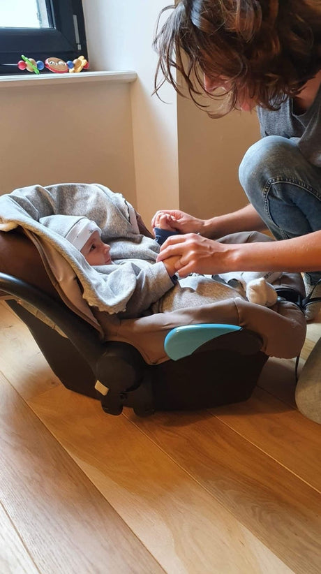 poncho tout doux pour bébé avec poche