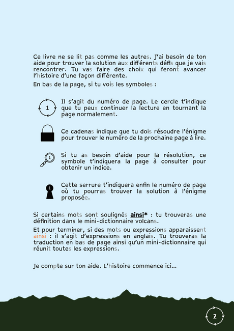 Enquête au pays des volcans - Escape book