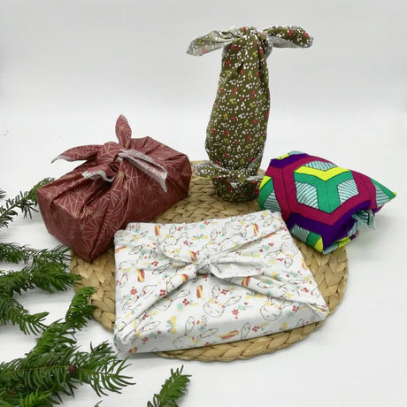 Furoshiki emballage cadeau zéro déchet