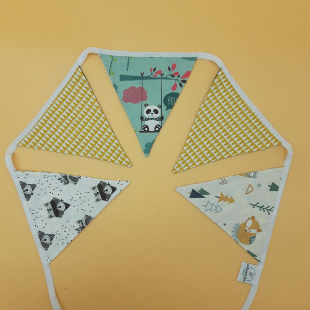 Guirlande de fanions Panda Raton Tamias