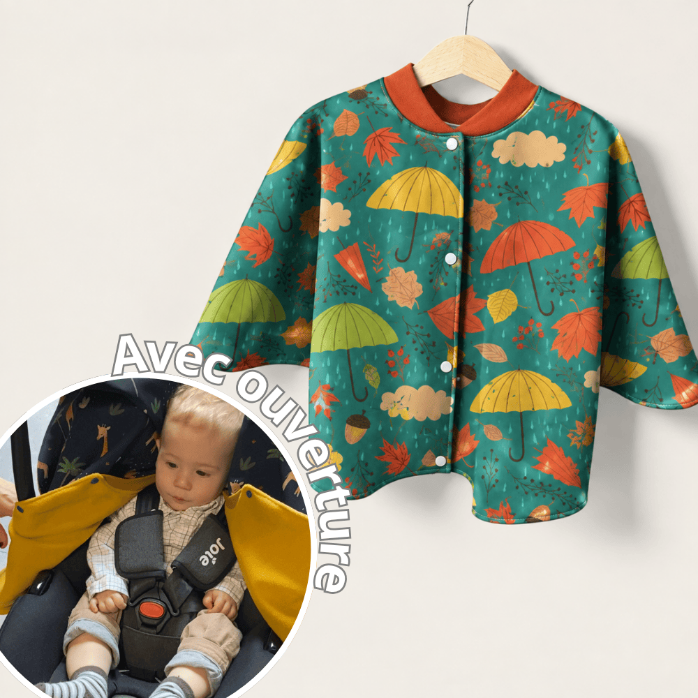 Poncho avec ouverture spécial voiture approuvé par Sécurange - Autumn