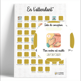 Poster à gratter - En t'attendant