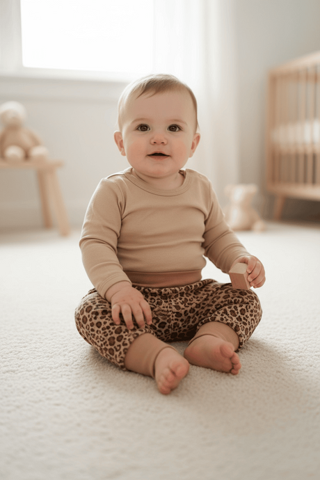 Sarouel bébé léopard fabriqué en France