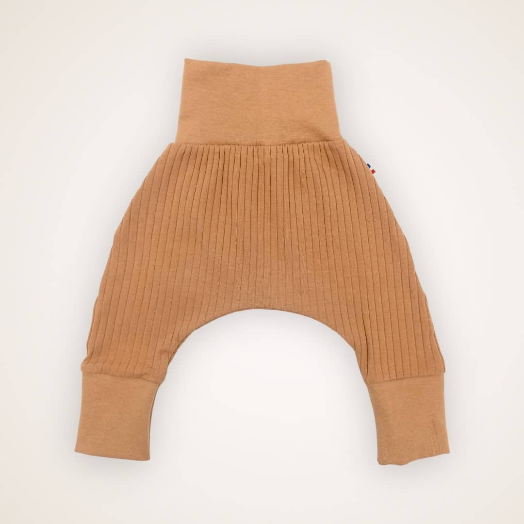 Sarouel bébé évolutif, coupe confortable et extensible