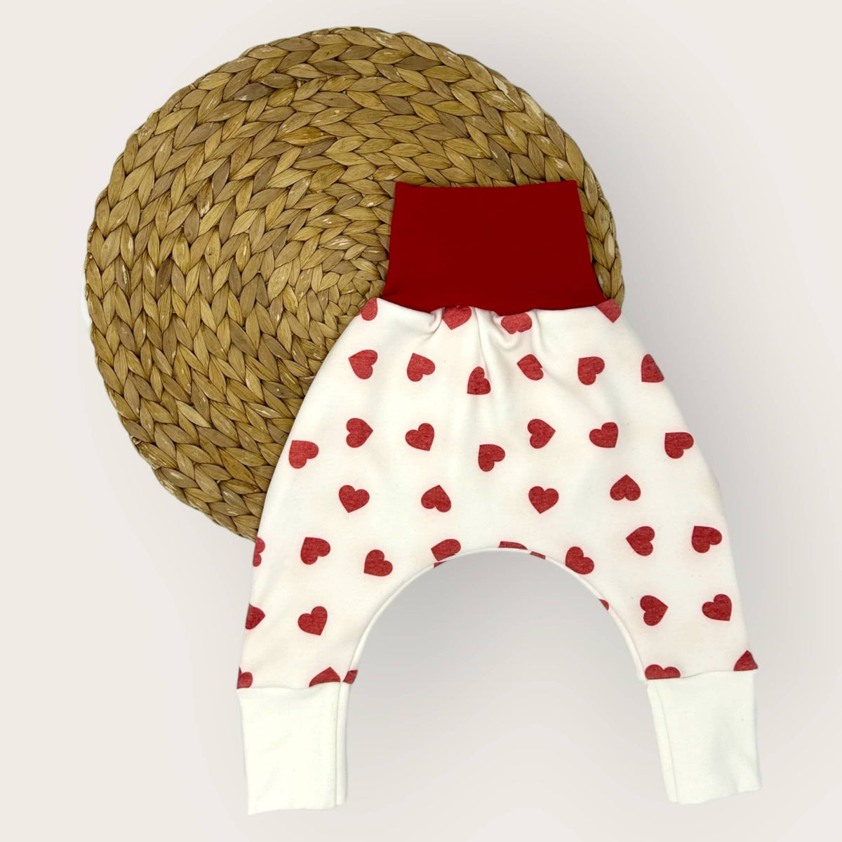 Sarouel évolutif molleton bébé, couture artisanale française