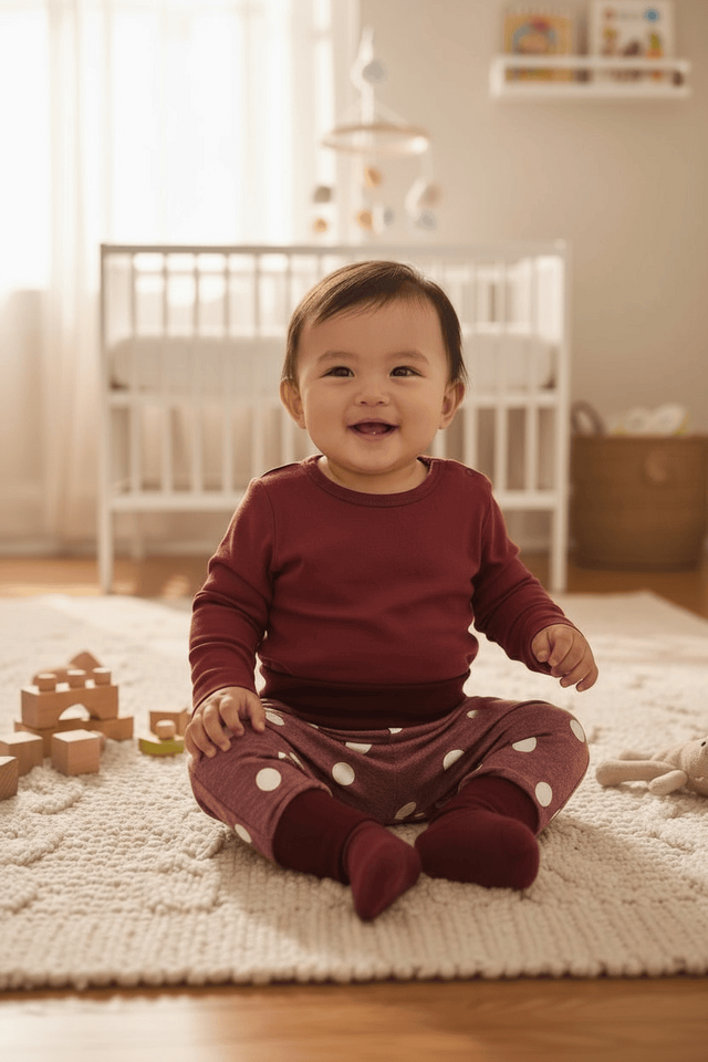 Sarouel hiver évolutif pour bébé, tissu molleton français.