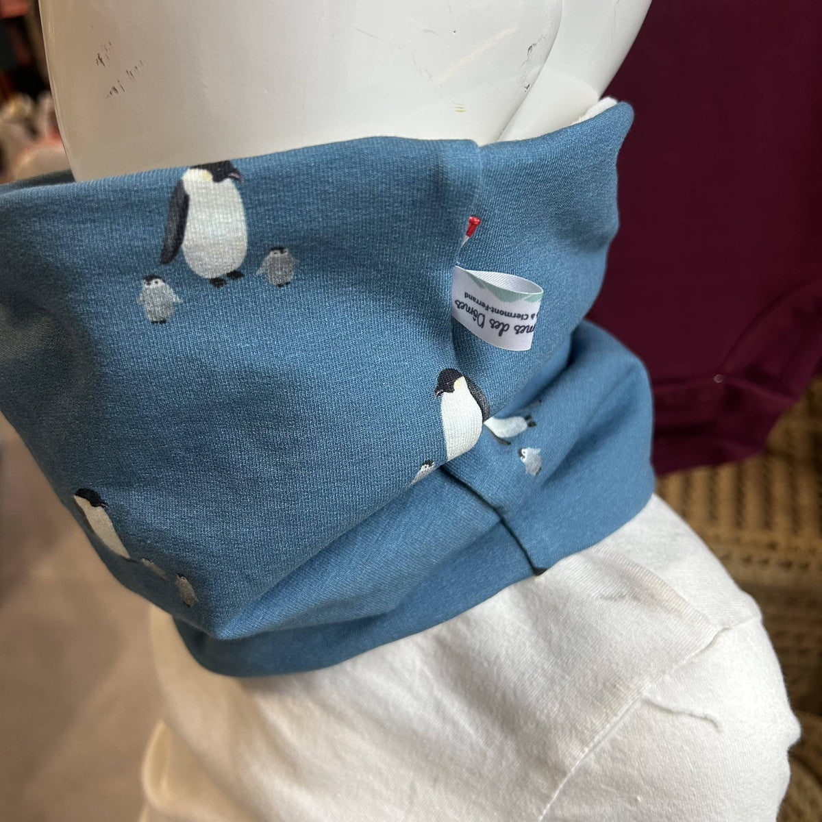 Snood chaud pour bébé, fabriqué en France